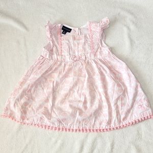 Calvin Klein Pink and White Floral Dress for Toddler Girls Size 18 months